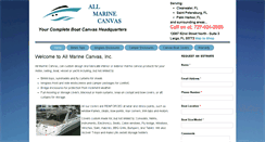 Desktop Screenshot of allmarinecanvas.com