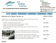 Tablet Screenshot of allmarinecanvas.com